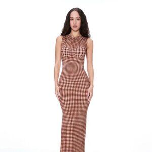 MIAOU SELENA DRESS - WARPED PLAID